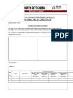 Method Statement For Installation of Butterfly Value & Check Value