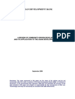 Asian Development Bank: A Review of Community-Driven Development and Its Application To The Asian Development Bank