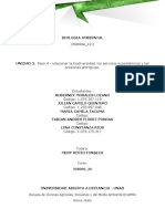 UNIDAD 3. Paso 4 - Relacionar La Biodiversidad, Los Servicios Ecosistémicos y Las Presiones Antrópicas.