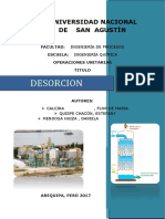 Desorcion Fisicoquimica