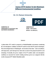 Analysis The Performance of PV System To Get Maximum Energy Under Different Environmental Condition