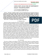 Comparision and Cost Analysis of Different Maglev Technologies