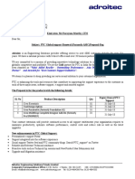 Polywin Industries-PTC Global Support Renewal Proposal