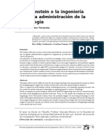 Frankenstein o La Ingeniería Como La Administración de La Tecnología