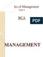 Principles of Management: Unit-1