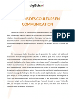 Le Sens Des Couleurs en Communication