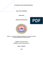 Evaluacion de Rendimiento Forrajero de 3 Cultivares de Maíz