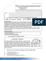 29, ABRIL Prueba Lenguaje y Comunicación "Comprensión Lectora, Abecedario, Sustantivos Propios y Comunes"