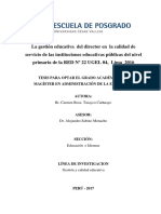 Tesis Gestion Educativa Calidad de Servico Instrumentos PDF