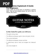 Guitar Notes Explained