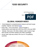 Food Security: DR R D Ramesh Naidu MD Student Dept. Community Medicine