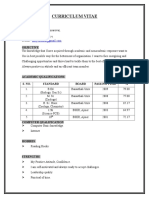 Curriculum Vitae: Kirty Gupta