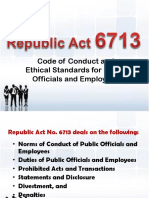 Code of Conduct and Ethical Standards For Public Officials and Employees