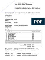 Certificate Course in Network Administration