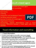 Functions of A Travel Agent