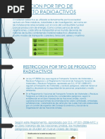 Restriccion Por Tipo de Producto Radioactivos