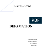 Defamation: Indian Penal Code