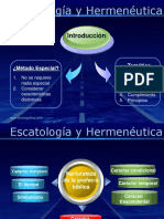 Presentación Escatología y Hermenéutica