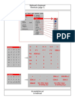 Mathcad's Keyboard Shortcuts (Page 1)