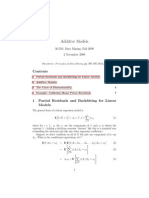 Additive Models: 36-350, Data Mining, Fall 2009 2 November 2009