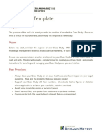 Case Study Template: Purpose