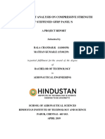 Finite Element Analysis On Compressive Strength of Stiffened GFRP Panel'S