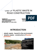 Use of Plastic Waste in Road Construction