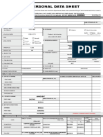 Personal Data Sheet