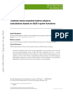 Towards Lattice-Assisted Hadron Physics Calculations Based On QCD N-Point Functions