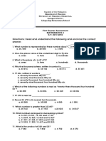 Fist Periodical Assessment All Subjects Final