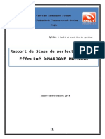 Effectué À Marjane Holding: Rapport de Stage de Perfectionnement