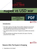 Rupee Vs USD War: Prepared By: Courtney Tapiwa Mugodi Bba Vi