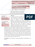 Development of Colon Targeting Drug Delivery System Using Plant Polysaccharide