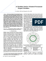 Demagnetization of Modular Surface Mounted Permanent Magnet Machines