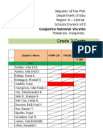 Grade 7 Contreras: Guiguinto National Vocational High School