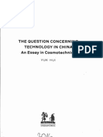 Yuk Hui The Question Concerning Technology in China An Essay in Cosmotechnics PDF