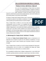 Metodologia para La Intervencion Individual y Familiar