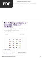 Test de Stroop - Evaluación Psicológica de La Atención