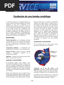 Cavitacion de Una Bomba Centrifuga