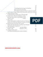 Marks Scheme Chemistry (Retest)