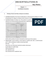 Maths Key Notes Coordinate Geometry