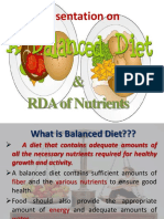 Presentation On: & RDA of Nutrients