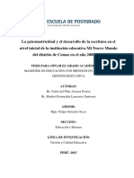 Psicomotricidad y Escritura PDF