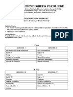 St. Joseph'S Degree & PG College: Department of Commerce