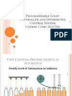 P L C D C S C C: 3341702: Rogrammable Ogic Ontroller and Istributed Ontrol Ystem Ourse ODE