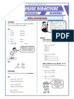 Ejercicios de Polinomios para Cuarto de Secundaria