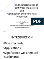 Biosurfactant by Pseudomonas