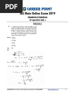 JEE Main Online Exam 2019: Questions & Solutions