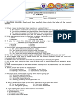 Third Quarter Examination 2017 in Science 6 (New) For District