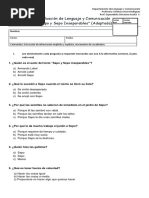 Evaluación Sapo y Sepo Inseparables